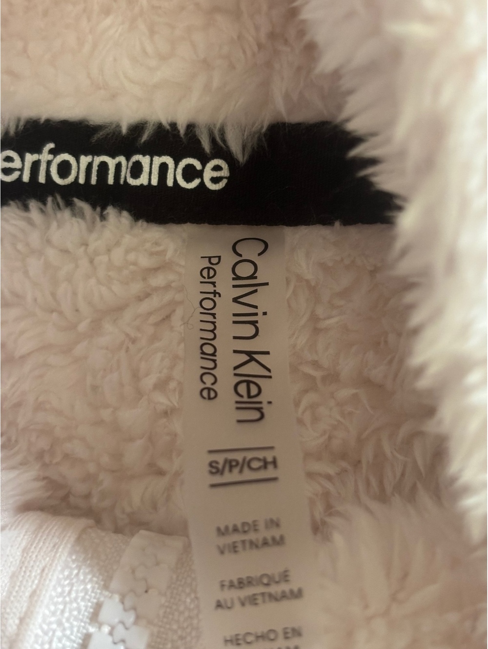 Calvin Klein Performance Women's Light Pink Fleece Hoodie Jacket S - Picture 2 of 2